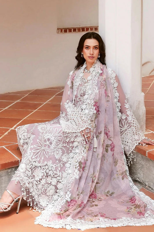 Saira Rizwan - Lumiere Chiffon Collection - PETAL-SRL26-02 - Unstitched