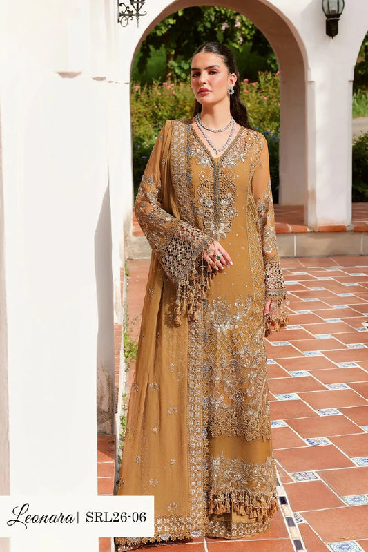 Saira Rizwan - Lumiere Chiffon Collection - LENOARA-SRL26-06 - Unstitched