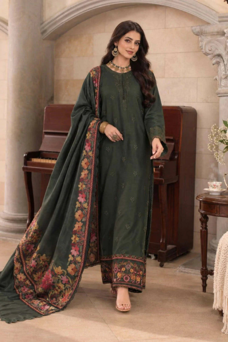 Noor by Saadia Asad - Noor Winter Embroidered Prinkhaas - Design-2B - Unstitched