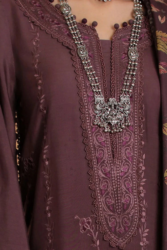 Noor by Saadia Asad - Noor Winter Embroidered Prinkhaas - Design-5A - Unstitched