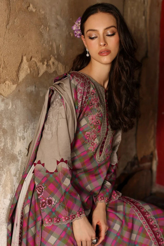 Charizma - Combination Embroidered Linen Collection Vol 3 - CCW7-20 - Unstitched