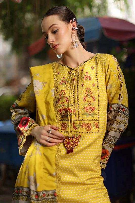 Charizma - Combination Embroidered Linen Collection Vol 3 - CCW7-26 - Unstitched