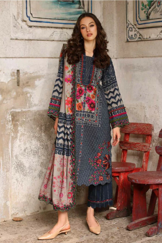 Charizma - Combination Embroidered Linen Collection Vol 3 - CCW7-28 - Unstitched