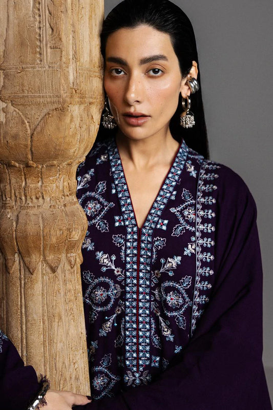 Zara Shahjahan - Sarab Winter Collection - 10-BANAFSHA - Unstitched