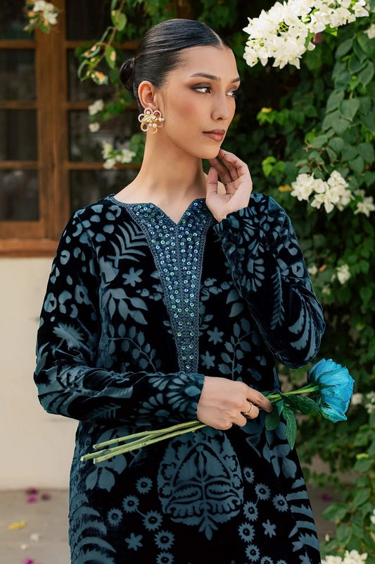 Nureh - Ballerina Embellished Velvet Palachi Collection Vol 1 - NU2-226 - Unstitched