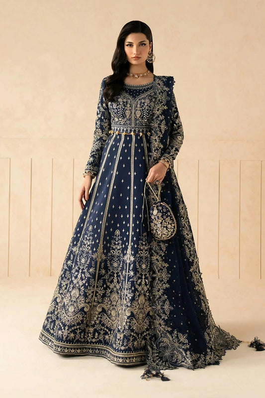 Gulaal - Syleena Raw Silk Collection - SD-26-Zaffre - Unstitched