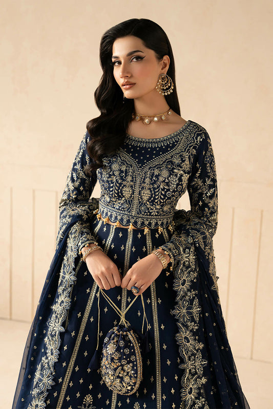 Gulaal - Syleena Raw Silk Collection - SD-26-Zaffre - Unstitched
