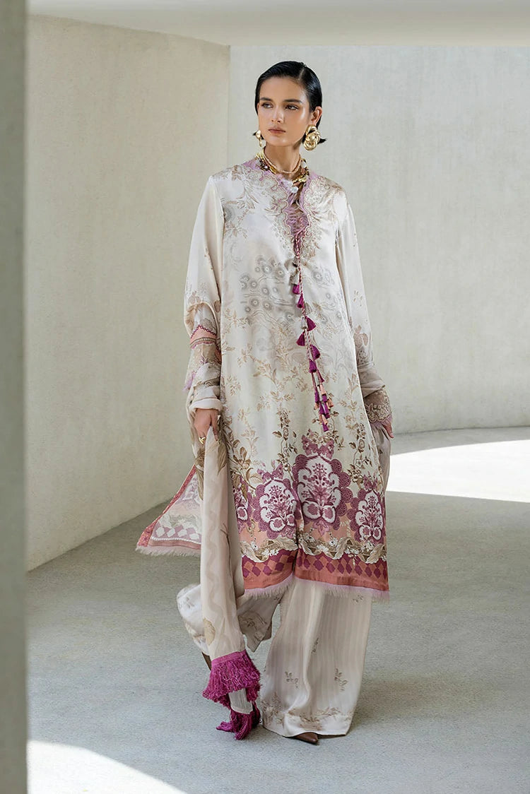 Sobia Nazir - Pure Silk Unstitched Collection - Design 01 - Unstitched
