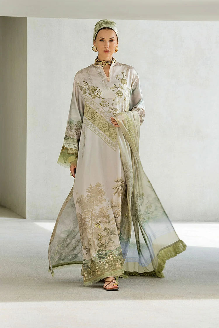 Sobia Nazir - Pure Silk Unstitched Collection - Design 10 - Unstitched