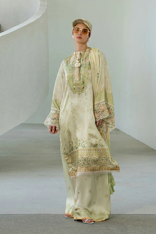 Sobia Nazir - Pure Silk Unstitched Collection - Design 03 - Unstitched