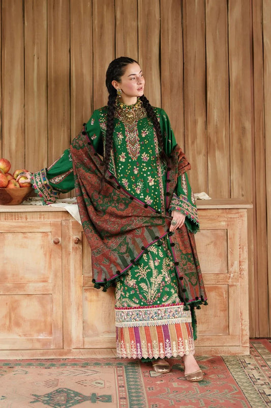Maryam Hussain - Winter Shawl Collection - 01-Paisley - Unstitched