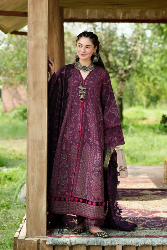 Maryam Hussain - Winter Shawl Collection - 03-Vintage - Unstitched