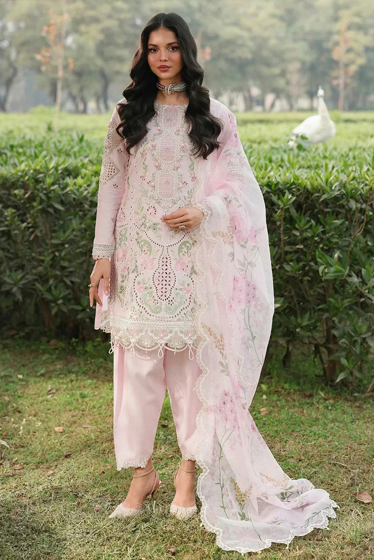 Sardinia - Tales of Petals Luxury Lawn Collection - 07-PINK BREEZE - Unstitched