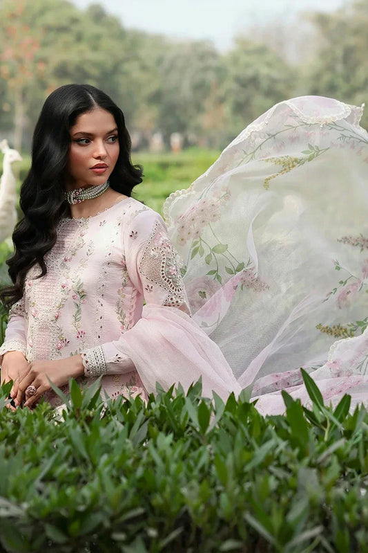Sardinia - Tales of Petals Luxury Lawn Collection - 07-PINK BREEZE - Unstitched