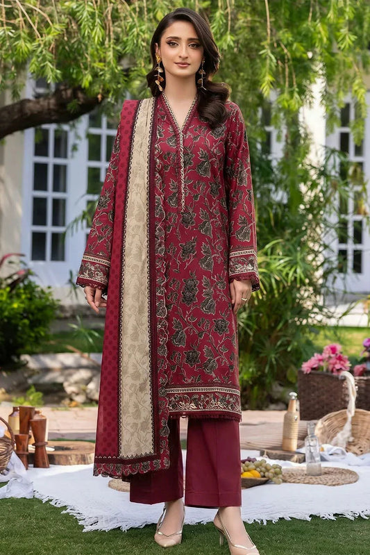 Motifz - Rang Digital Printed Linen Collection - 2644-AALIYA - Unstitched