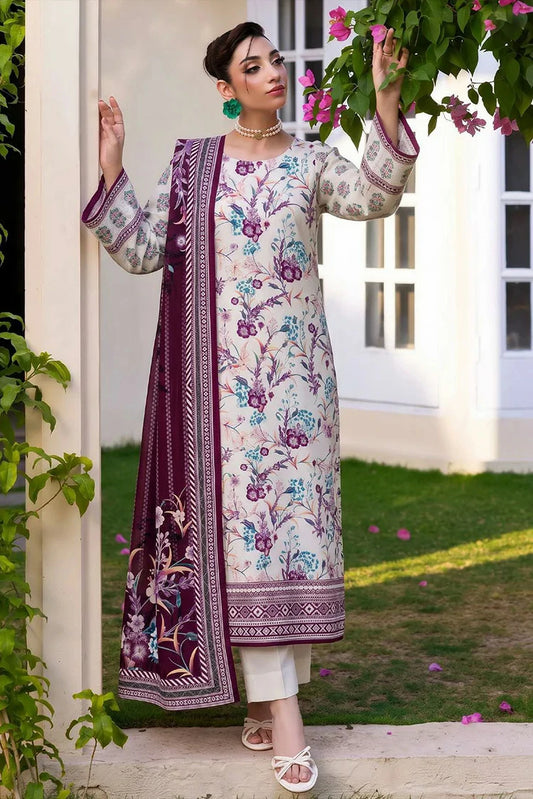 Motifz - Rang Digital Printed Linen Collection - 2645-EMIRA - Unstitched