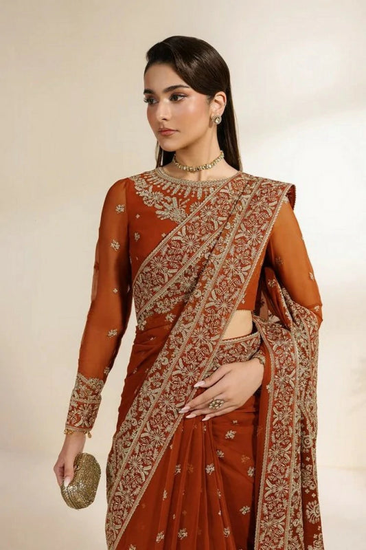 Zarif - Meraki Chiffon Edit - ZR-MEK-07 SAWAN - Unstitched