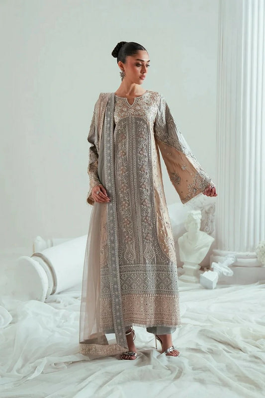 Zariya - Elyse Couture - DOVEGRAY-ZSS6306 - Unstitched