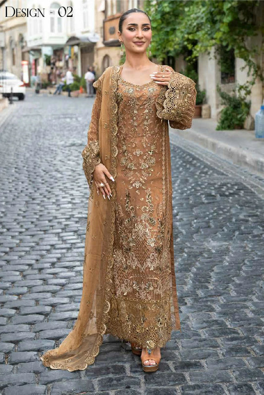 Janique - JJ Embellish Luxury Chiffon Collection - Design-02 - Unstitched