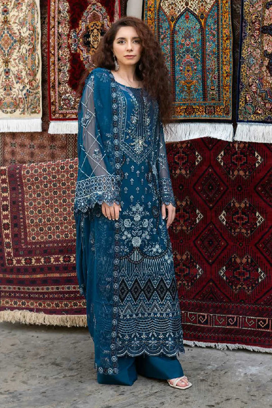 Janique - JJ Embellish Luxury Chiffon Collection - Design-03 - Unstitched