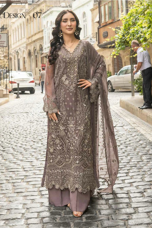 Janique - JJ Embellish Luxury Chiffon Collection - Design-07 - Unstitched