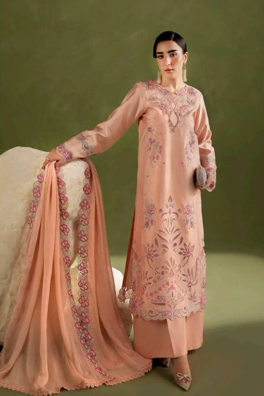 Rajbari - Silah Premium Silk Edit - 01-Poise - Unstitched