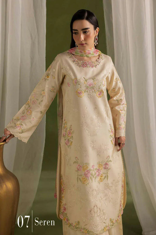 Rajbari - Silah Premium Silk Edit - 07-Seren - Unstitched