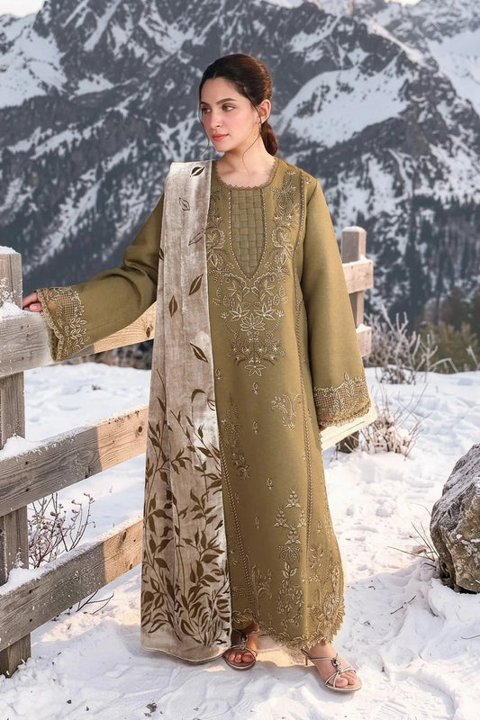 Rang Rasiya - Winter Carnation Collection - 03-Frosted Flora - Unstitched