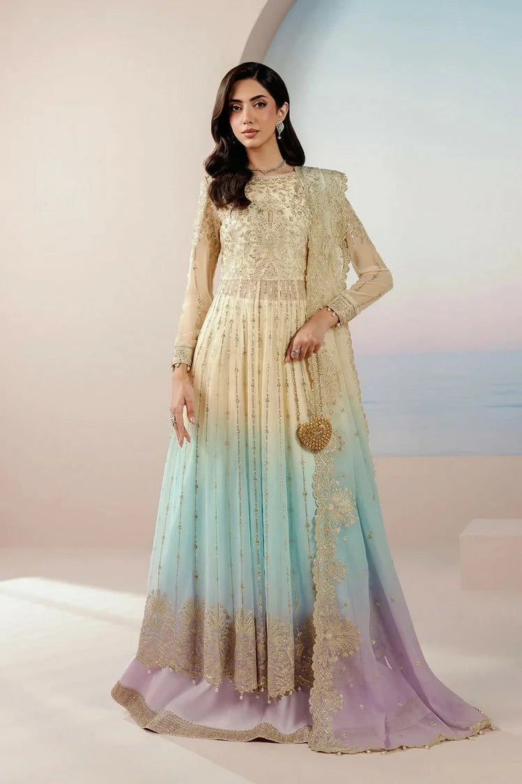 Zarif - Roselle Printed & Embroidered Formals - ZR-RPE-03 OPALINE - Unstitched