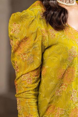 Hemstitch - Chiffon Luxury Collection - Parrot Green - Stitched