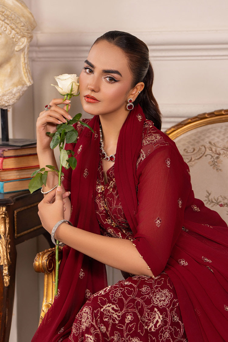 Picture of Hemstitch - Chiffon Luxury Collection - Melina - Stitched - Available at Raja Sahib