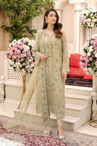 Picture of Ricamo - Dhanak 4 PC Unstitched Festive Collection - Cleo - Available at Raja Sahib