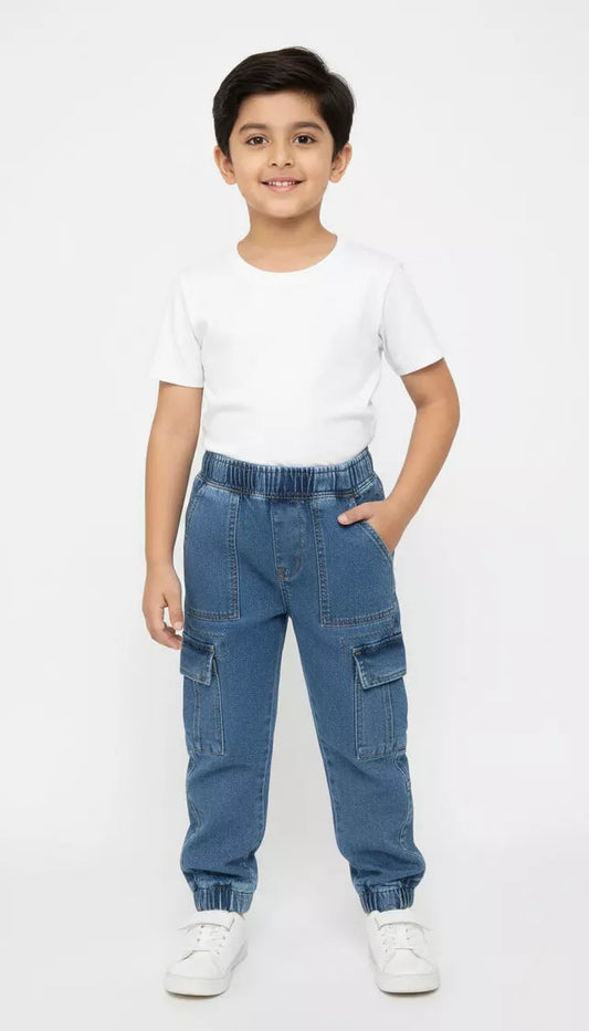 Peelu - Cargo Pants - Blue