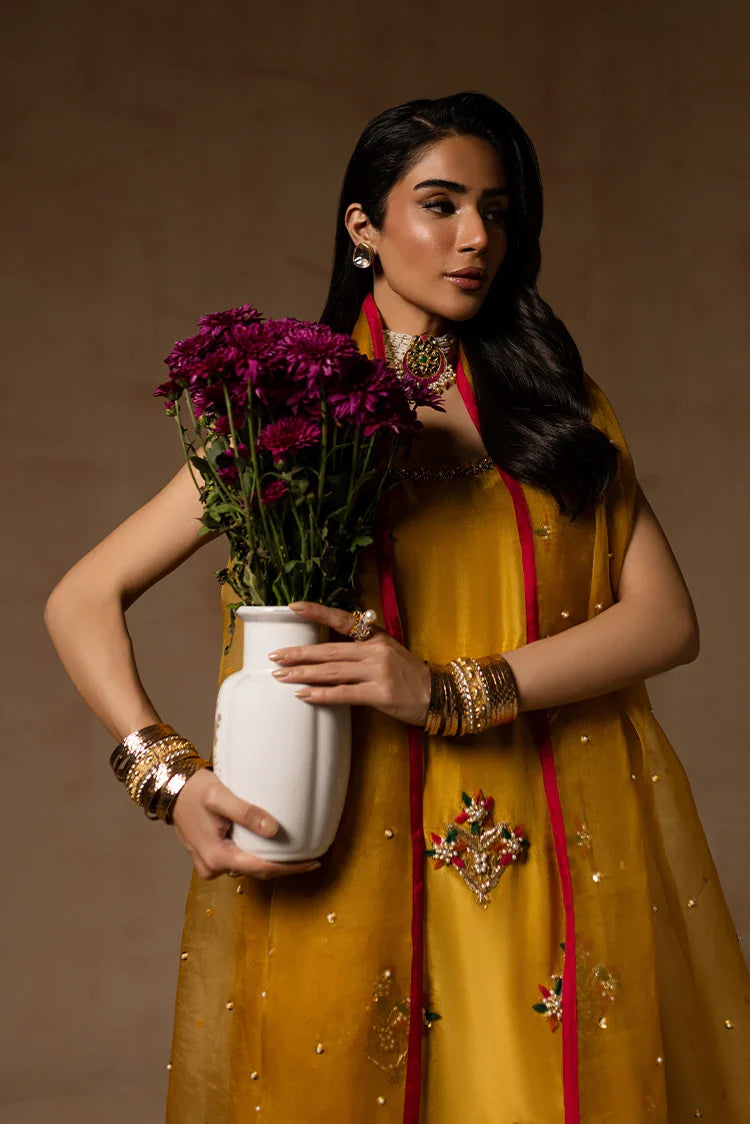 Picture of Maria Osama Khan - Noir Bliss - Marigold Muse - Available at Raja Sahib