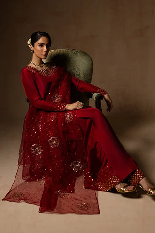 Picture of Maria Osama Khan - Noir Bliss - Ruby - Available at Raja Sahib