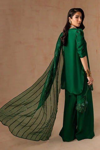 Picture of Maria Osama Khan - Noir Bliss - Emerald Green - Available at Raja Sahib