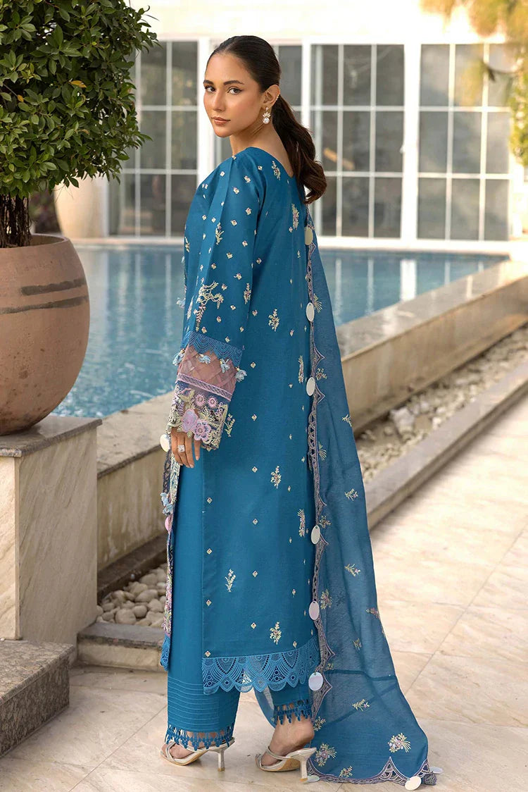 Picture of Tessa - Luxury Lawn - Sapphire Dusk - Available at Raja Sahib