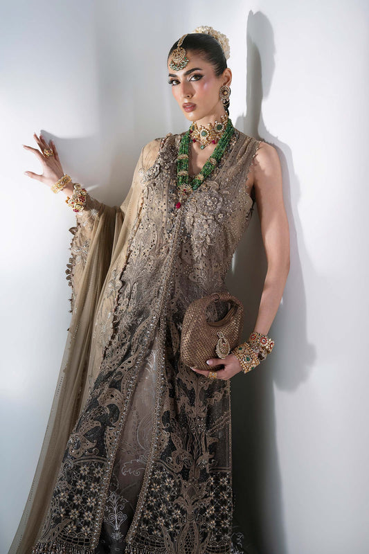 Maria B - Mbroidered Wedding Edition - 3 Piece Unstitched Embroidered Chiffon Suit
