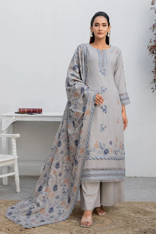 Picture of Threads & Weaves - Dhanak 3 PC Embroidered Collection - D23107 - Available at Raja Sahib