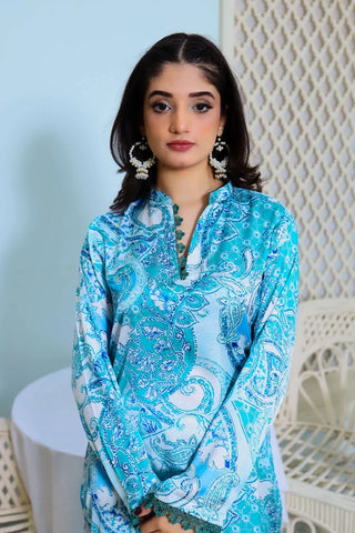 Picture of Maherposh - Dastak 2 PC Floral Printed RTW Collection - DAS-0020 - Available at Raja Sahib