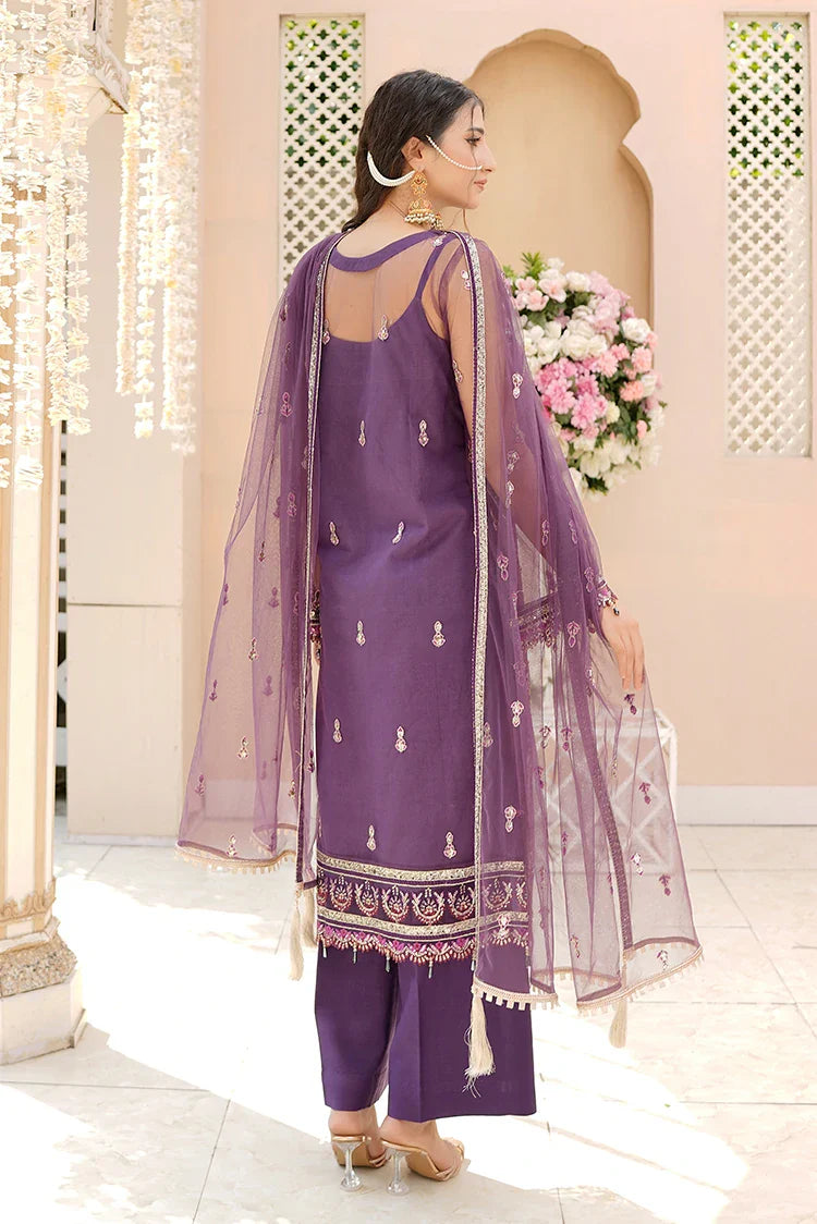 Picture of Ricamo - Dhanak 4 PC Unstitched Festive Collection - Dure - Available at Raja Sahib