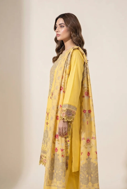 Kleren - Dastoor Embroidered Dobby - Stitched - D-03