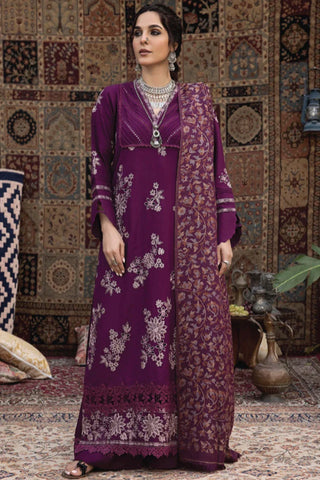 Picture of Humdum - Denara Woolen Shawl & Embroidered Edition - D05 - Available at Raja Sahib