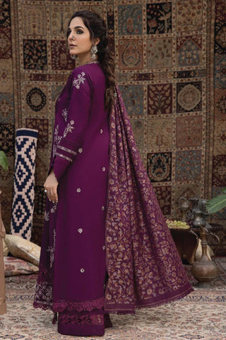 Picture of Humdum - Denara Woolen Shawl & Embroidered Edition - D05 - Available at Raja Sahib