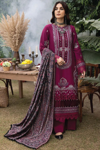 Humdum - Denara Woolen Shawl & Embroidered Edition - D07