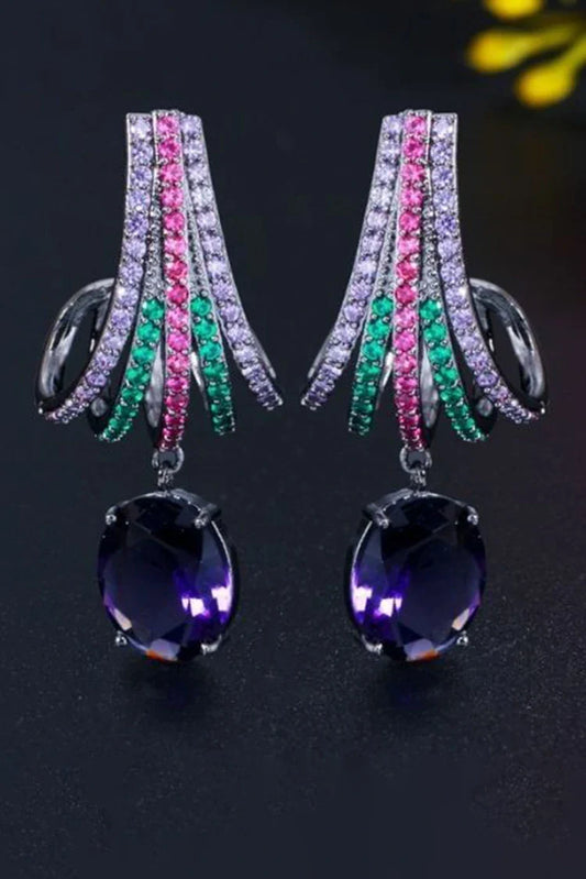 Blumoon - Drop Hoop - Multi - Earrings
