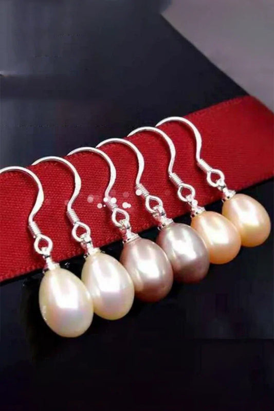 Blumoon - Freshwater Pearl Drop - Purple - Earrings