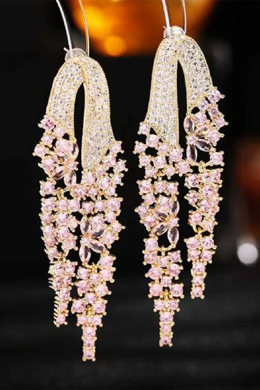 Blumoon - Luxury Drop - Pink - Earrings