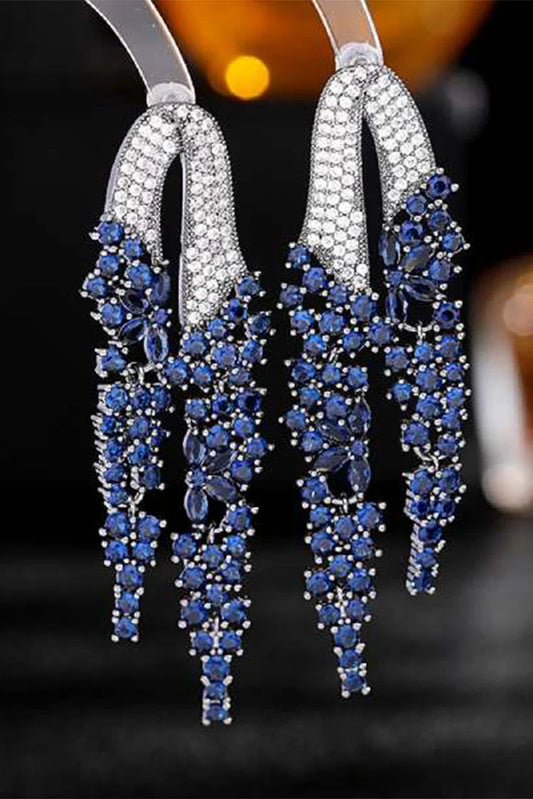Blumoon - Luxury Drop - Blue - Earrings