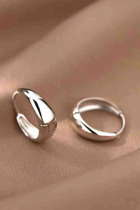 Blumoon -  Hoop - Earrings - Silver